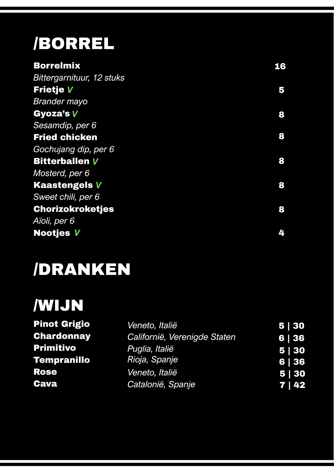 Menukaart najaar 2026 — pagina 2